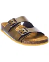 Saint Laurent Jimmy Leather Sandal In Green