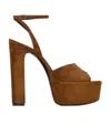 Saint Laurent Sandals In Brown