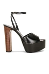 Saint Laurent Jodie Platform Sandal In Nero