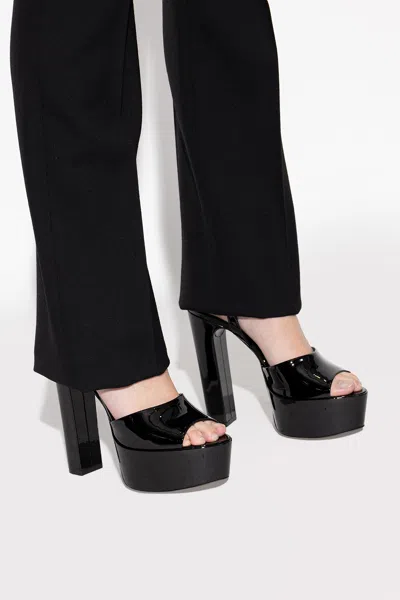 Saint Laurent ‘jodie‘ Platform Sandals In Black