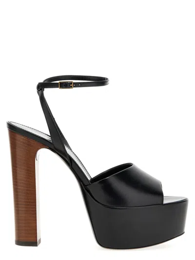Saint Laurent Jodie Sandals Black