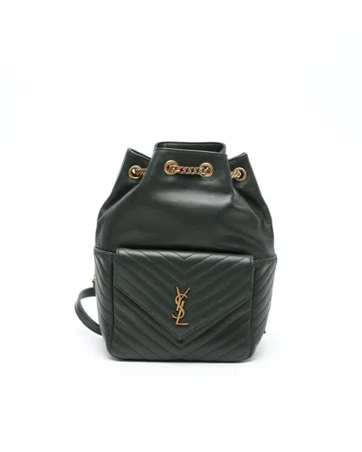 Saint Laurent Joe Backpack In Green
