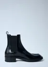 Saint Laurent 25mm Joe Pull-tab Square-toe Chelsea Boots In Black