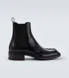 Saint Laurent Joe Leather Chelsea Boots In Black