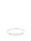 Saint Laurent `jonc Plaque` Bracelet In Metallic