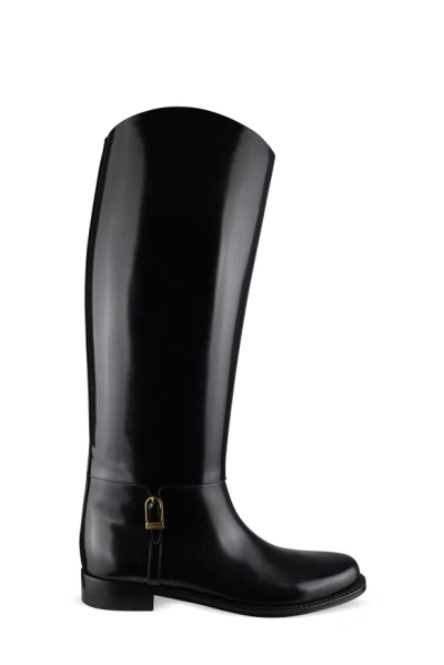Saint Laurent Julia Boots In Black