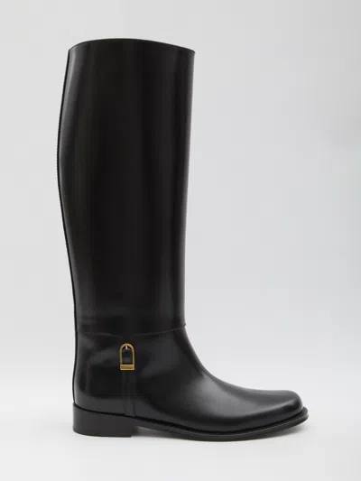 Saint Laurent Julia Boots In Black