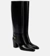 Saint Laurent Stivali Julia 70 In Pelle Nera Donna In Black