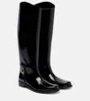 Saint Laurent Julia Leather Knee-high Boots In Multi
