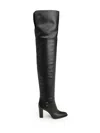 Saint Laurent Julia Over-the-knee Boots Black In Black