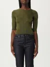 Saint Laurent Cropped Top With Cassandre