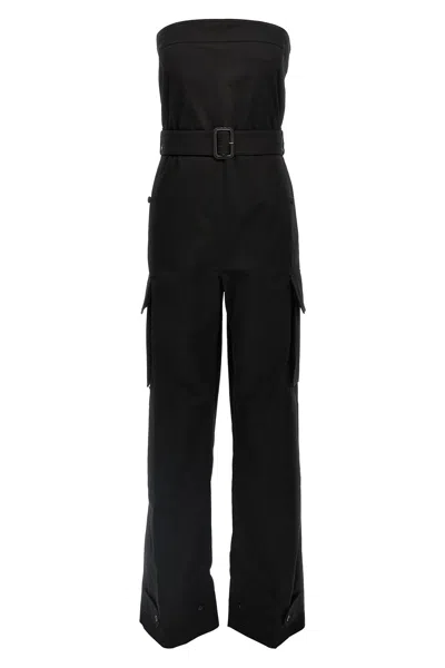Saint Laurent Jumpsuit 'cassandre' In Nero