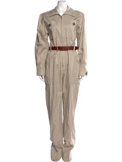 Pre-owned Saint Laurent Jumpsuit W/ Tags In Neutrals