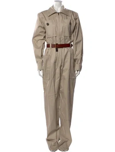 Pre-owned Saint Laurent Jumpsuit W/ Tags In Neutrals
