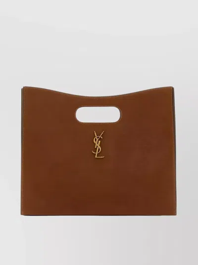 Saint Laurent Junon Caramel Leather Handbag