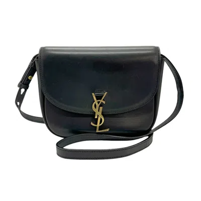 Saint Laurent Kaia Black Leather Shoulder Bag ()