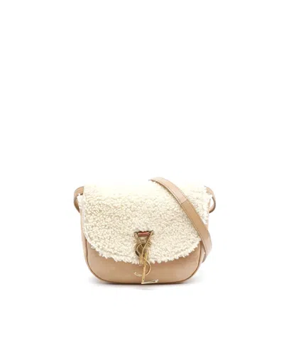 Saint Laurent Kaia Mini Bag In Brown