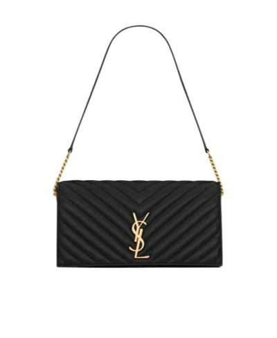 Saint Laurent Kate 99 Quilted Shoulder Bag In Black