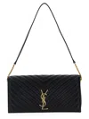 Saint Laurent Women Black Nappa Letaher Kate 99 Shoulder Bag In Black