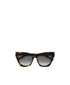 Saint Laurent Kate Cat-eye Frame Sunglasses In Black