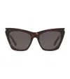 Saint Laurent Womens Brown Sl214 Kate Cat-eye-frame Acetate Sunglasses In Brown