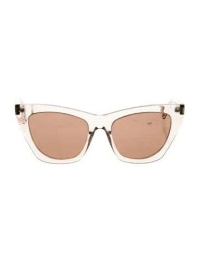 Pre-owned Saint Laurent Kate Cat-eye Sunglasses In Multi