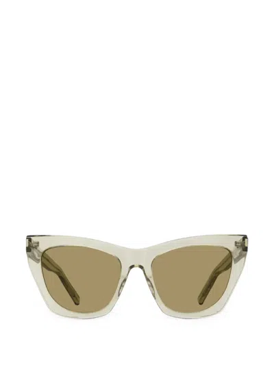 Saint Laurent Kate Cat-eye Sunglasses In Gray