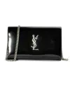 Saint Laurent Kate Chain Medium Black Paint In Black