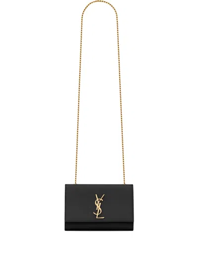 Saint Laurent Kate Chain Shoulder Bag In Orange