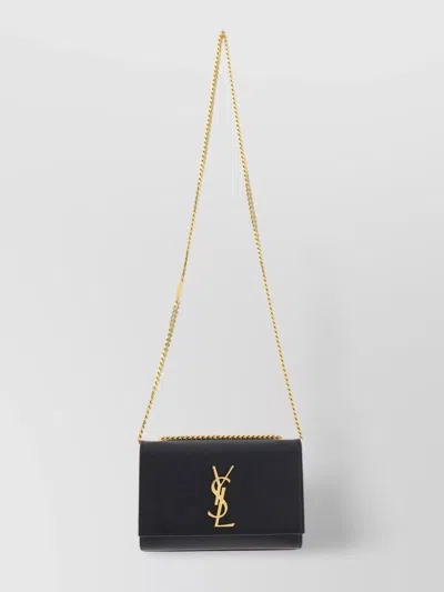 Saint Laurent Kate Chain Strap Shoulder Bag In Black