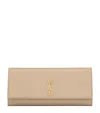 Saint Laurent Kate Chain Wallet In Sand