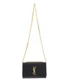 Saint Laurent Kate Chain Strap Shoulder Bag In Black