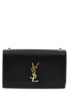 Saint Laurent Kate Small Ysl Shoulder Bag In Leather In Black