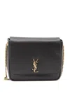 Saint Laurent Kate Leather Cross Body Bag In Black