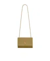 Saint Laurent Kate Leather Crossbody Bag In Green