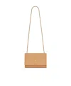 Saint Laurent Kate Leather Crossbody Bag In Nude