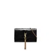 Saint Laurent Kate Medium Leather Bag In Black