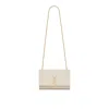 Saint Laurent Kate Medium Shoulder Bag In White