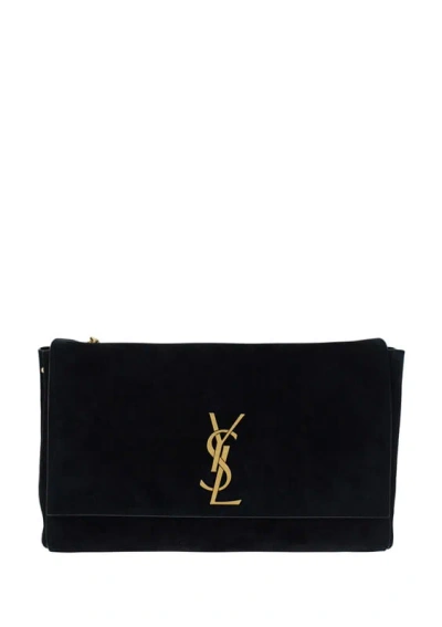 Saint Laurent Kate Shoulder Bag In Black