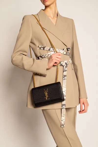 Saint Laurent ‘kate' Shoulder Bag In Black
