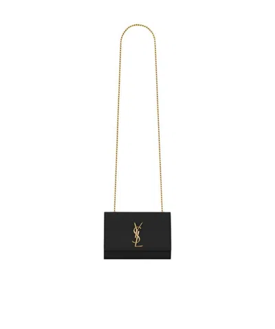 Saint Laurent Kate Shoulder Bag In Black