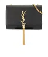 Saint Laurent Kate Shoulder Bag In Black