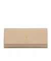 Saint Laurent Kate Chain Wallet In Nude