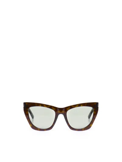 Saint Laurent Kate Sl 214 Acetate Glasses In Tortoiseshell