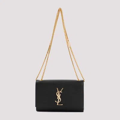 Saint Laurent Kate Small Chain Bag In Black
