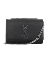 SAINT LAURENT KATE SMALL GRAIN DE POUDRE EMBOSSED LEATHER BAG