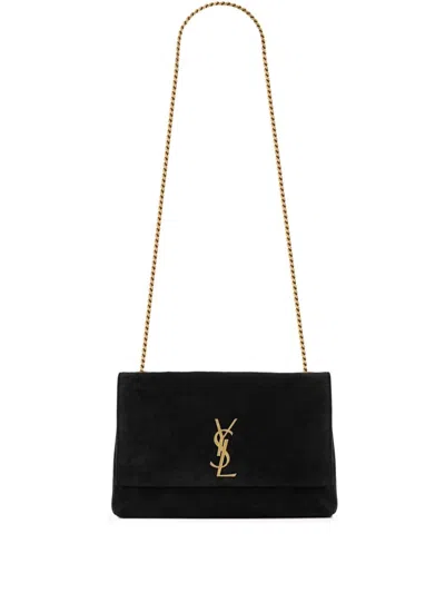 Saint Laurent Kate Suede Leather Medium Shoulder Bag