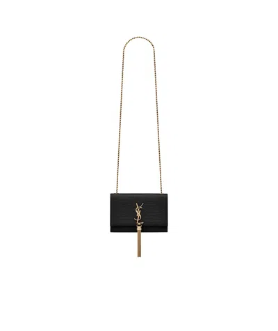 Saint Laurent Kate Tassel-detail Shoulder Bag In Black
