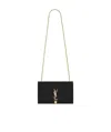 Saint Laurent Envelope Chain Crossbody Bag In Black
