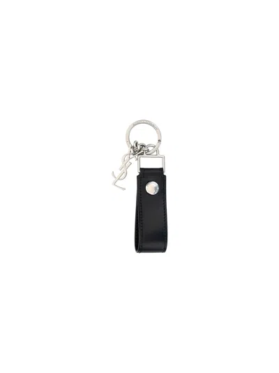 Saint Laurent Key Ring In Nero